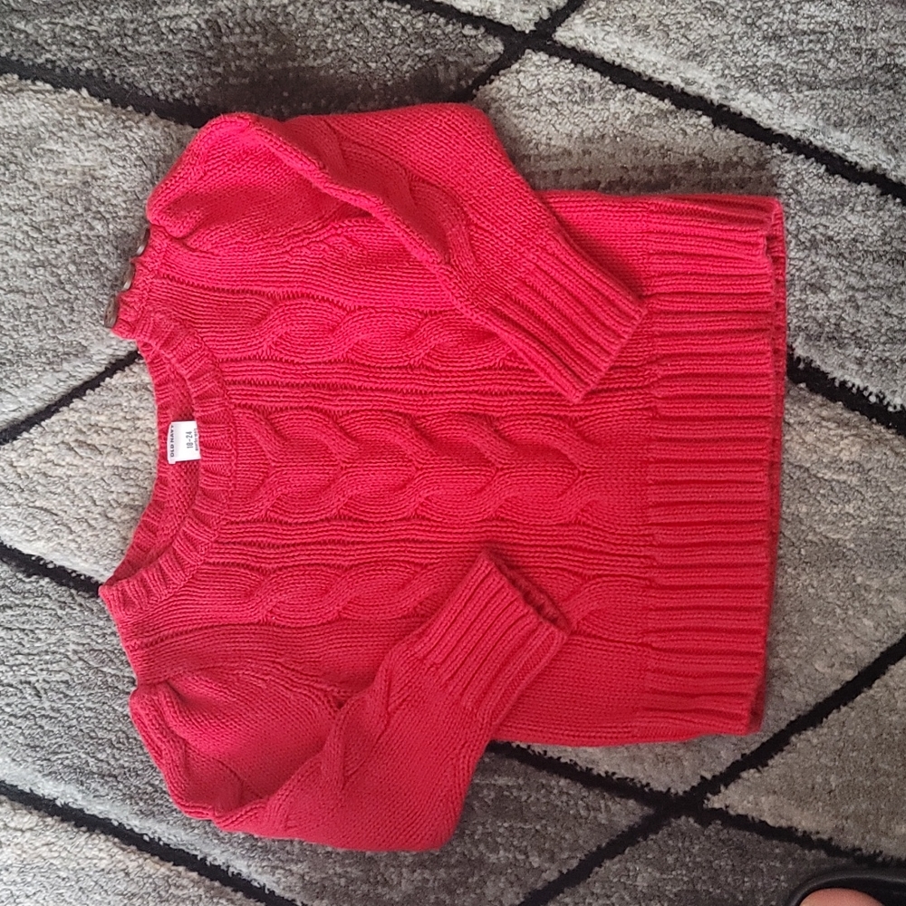 Red sweater 18-24 mo.